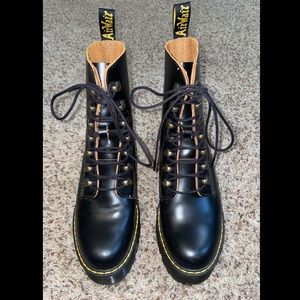 Dr. Martens Leona Women's Vintage Smooth Leather Heeled Boots